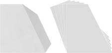 150 12" Record Bin Divider Cards - Sloped 12"x13-1/8" -White HEAVY DUTY 60mil