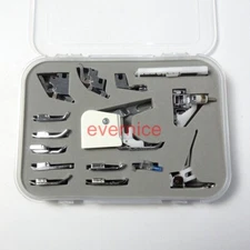 15 Low Shank Snap On Quilting Walking Foot set For Brother Kenmore White+