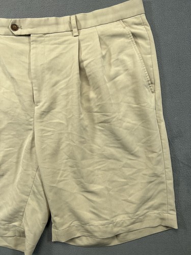 Cutter & Buck Shorts Mens 42 Khaki Pleated Golf Outdoor Casual Mens - Picture 7 of 12