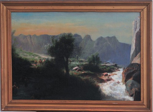 Unknown artist: Alpine landsape, late 19th century - Picture 1 of 7