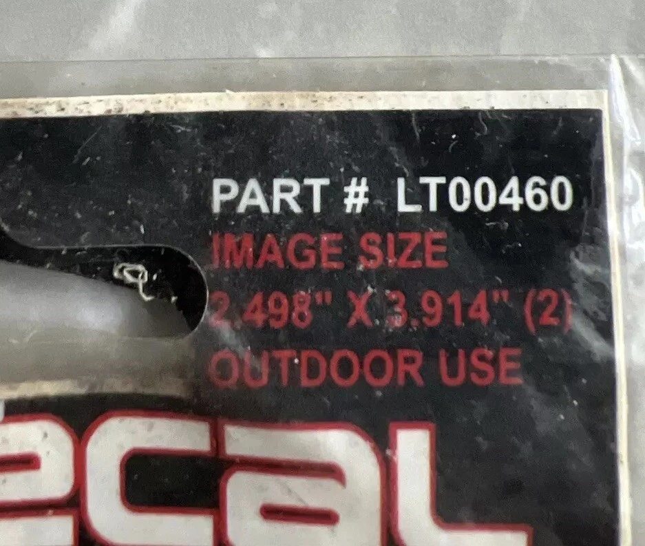 2 decalques vintage de motociclista caveira de vaca AMEAÇA LETAL 2003 original lacrado 3,75 x 2,25” - Imagem 3 de 4
