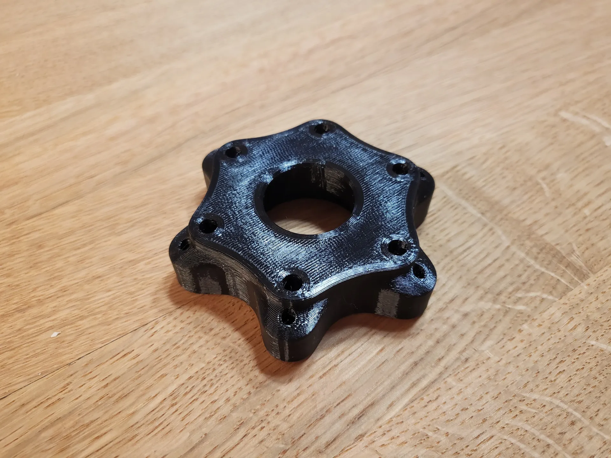 70mm Black Steering Wheel Adapter Plate For Logitech G27, G29, G920, G923 - Multi-Platform