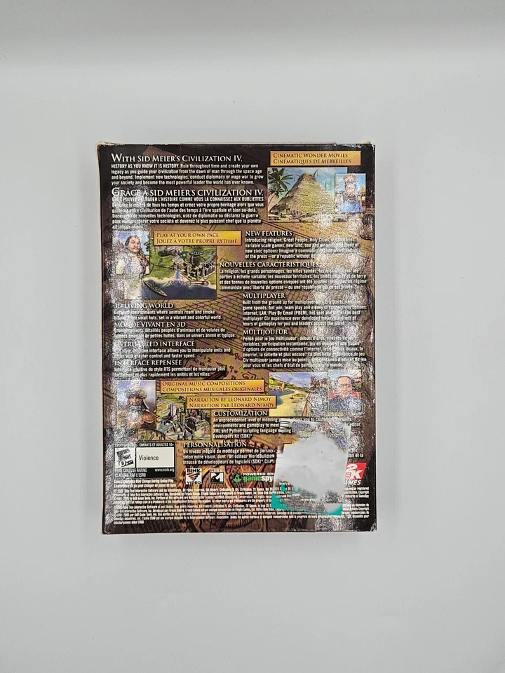 Sid Meier's Civilization IV 4 (PC, 2005) 3 CD-ROM Discs & Poster--VERY GOOD - Image 2 of 4