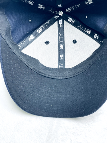 Boston Red Sox Hat Cap 7 1/2 Fitted Blue Low Profile New Era Official On-Field - Picture 5 of 10