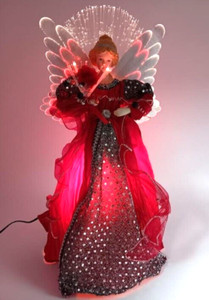 Starlight fibre optic christmas angels