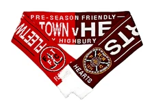 Fleetwood Town v Hearts Friendly Match Scarf / Heart of Midlothian Memorabilia