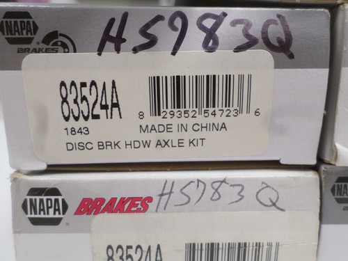 Lote de 5 kits de ejes de herrajes de freno de disco de frenos Napa 83524A H5783Q - Imagen 3 de 5