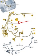 VW Polo AW MK6 Left Tailgate Cable Set LHD 2G1971147G NEW GENUINE