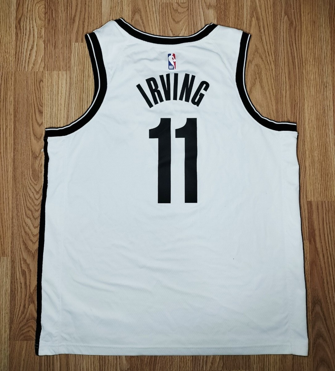 kyrie irving white nets jersey
