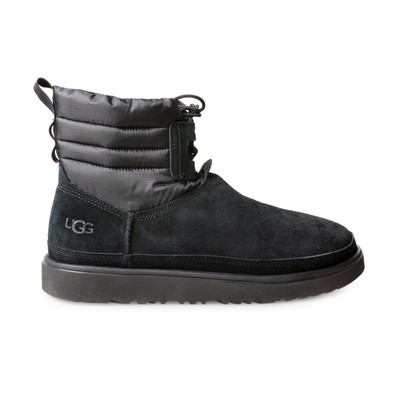 UGG CLASSIC MINI LACE UP WEATHER BLACK 