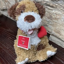 Hallmark Valentine's Buddy Talking Dog Plush Animated 11"