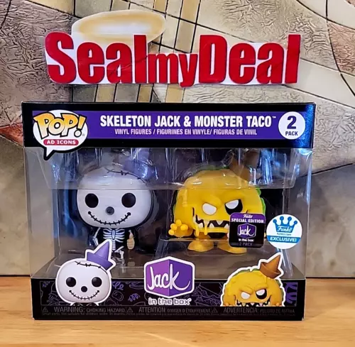 Funko POP! Skeleton Jack And Monster Taco 2-pack! Ad Icon READY TO SHIP