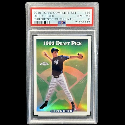 2019 Topps Complete Set #19 Derek Jeter Iconic Rookie Card Chrome 