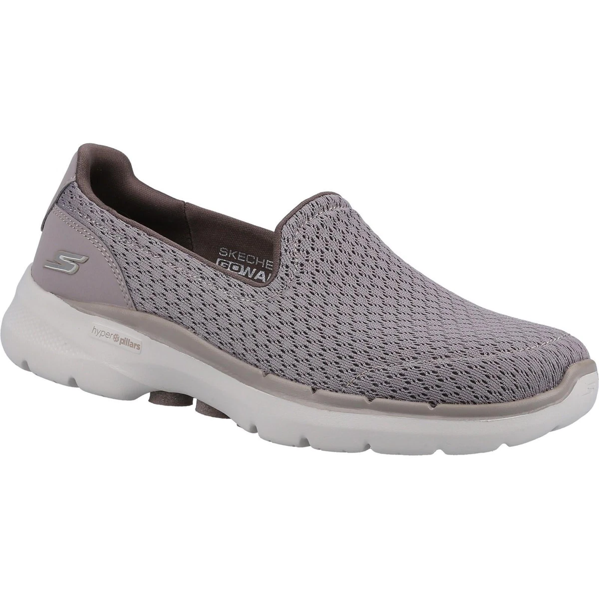 Skechers Go Walk 6 Sea Coast ladies taupe sports gym slip on