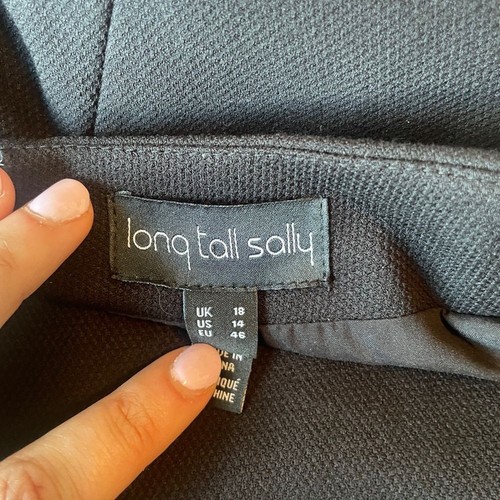 Long Tall Sally black pencil skirt women's size 14 - Picture 3 of 4