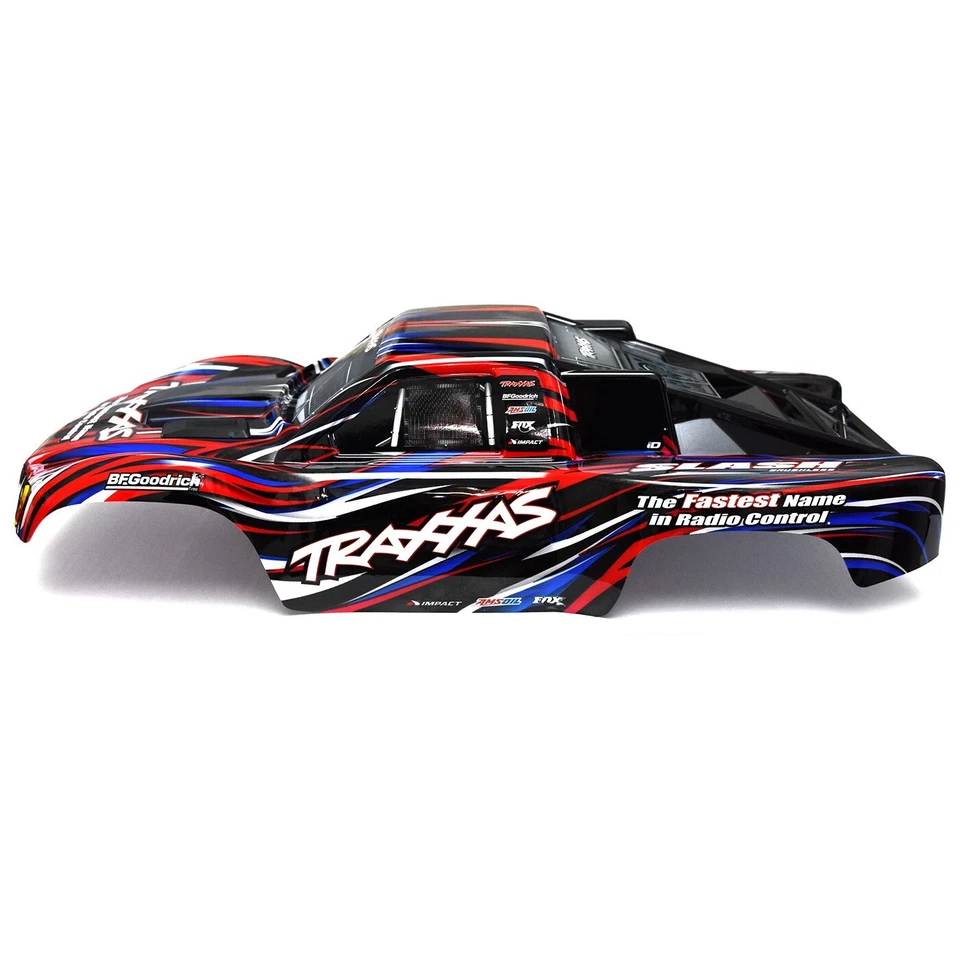 Traxxas Slash Red/Blue Body with Front & Rear Clipless Lower Mounts 2WD/VXL/4x4 - Image 2 of 4