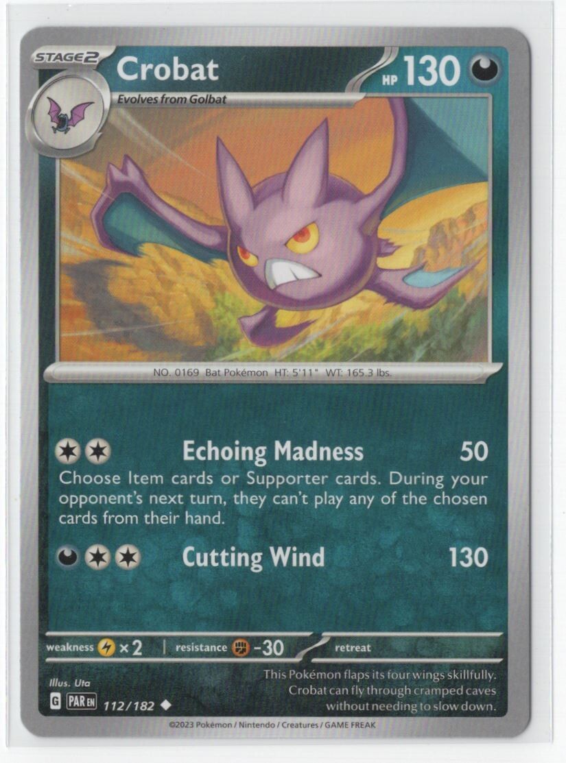 Pokemon Paradox Rift 112/182 Crobat