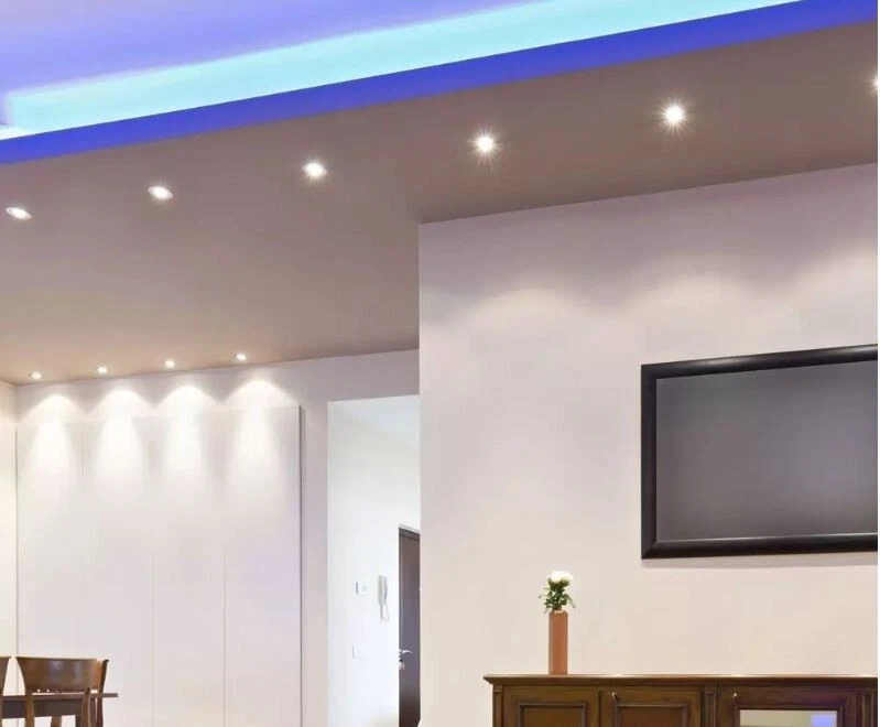 LED GU10 6W RIPPLE PLASTIC SPOTLIGHT 3000K - Image 2 of 2