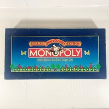 Vintage 1984 Monopoly Deluxe Anniversary Edition - 100% Complete