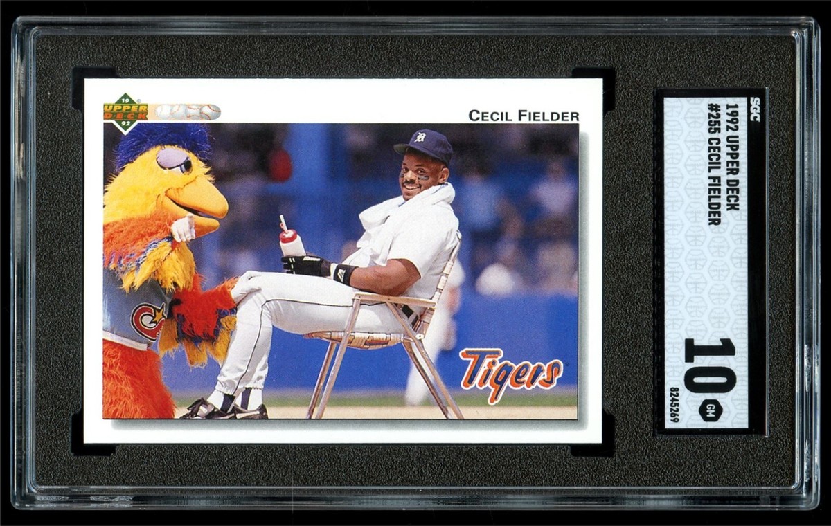 1992 Upper Deck #255 Cecil Fielder SGC 10 GEM MINT w/ San Diego