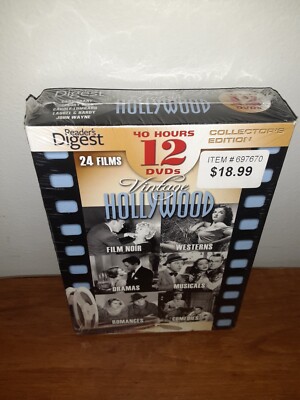 VINTAGE HOLLYWOOD Reader's Digest DVD 12-Disc Box Set NEW Sealed | eBay