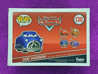 Funko Pixar Cars Doc Hudson Pop Vinyl Movies Figure Boxed 130 for