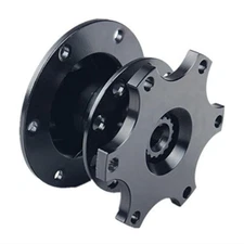 Car Racing Steering Wheel Quick Release Hub Adapter Snap Off Boss Kits Black
