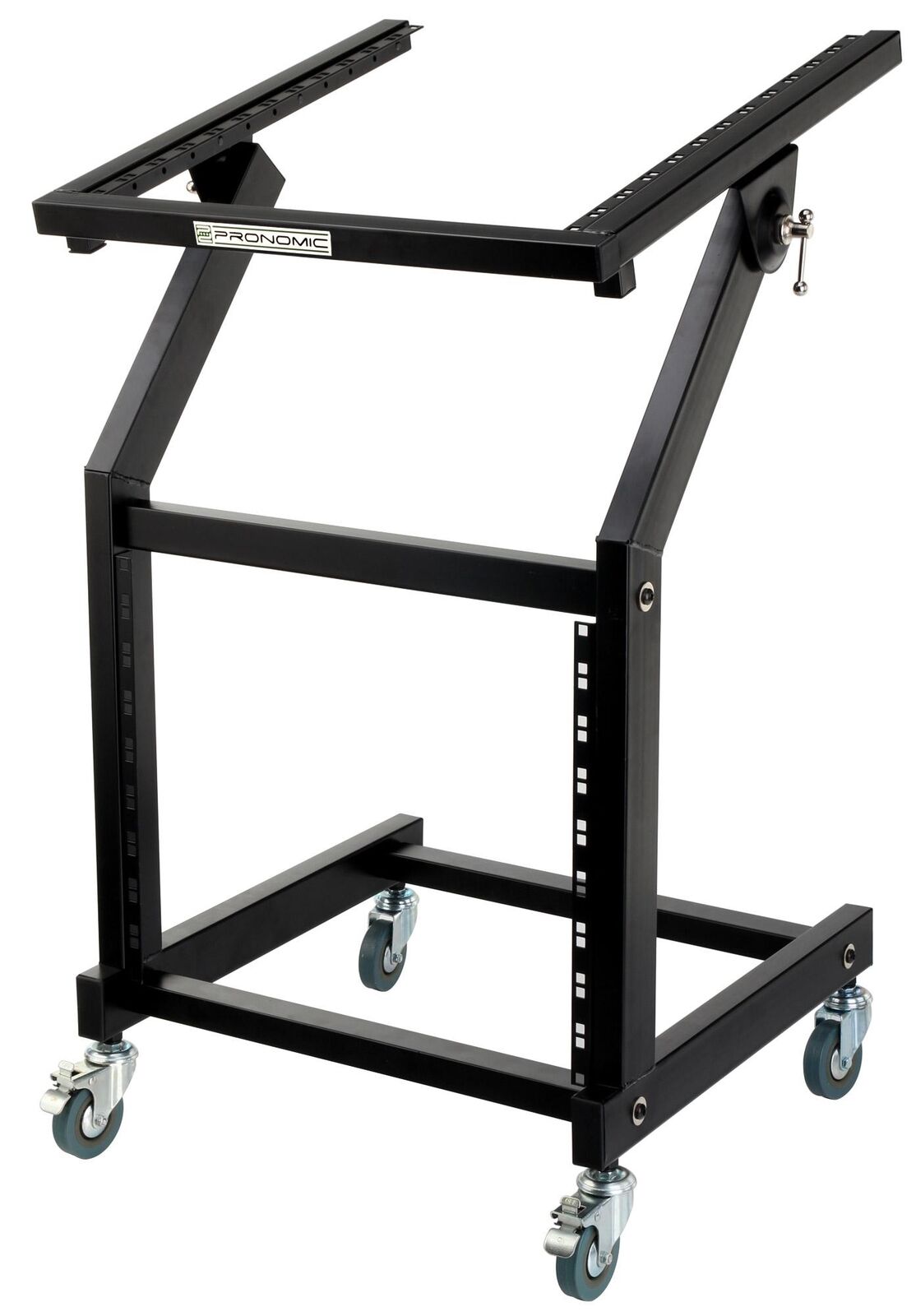 Mobiler DJ PA Studio Rack Wagen 19 Rack Ständer 21HE Rollwagen Stage Stand