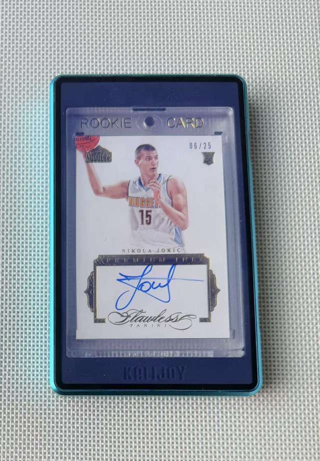 Nikola Jokic 2015 Panini Flawless Premium Ink Autograph Rookie RC Gold 6/25 -cup