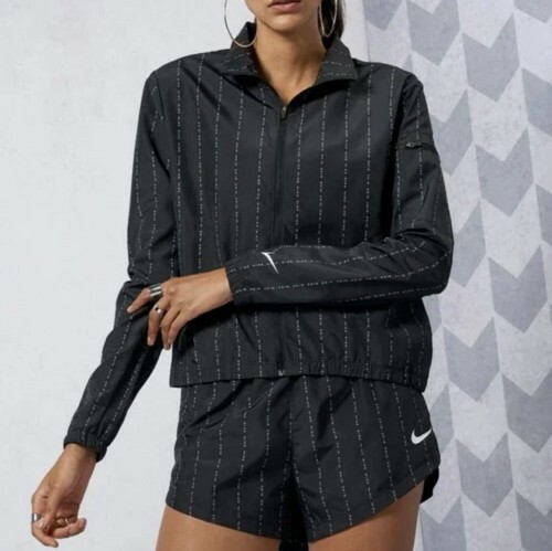 Nike Damen Dri-Fit Icon Clash Laufjacke Schwarz Lg Neu mit Etikett DD6009 - Bild 2 von 11