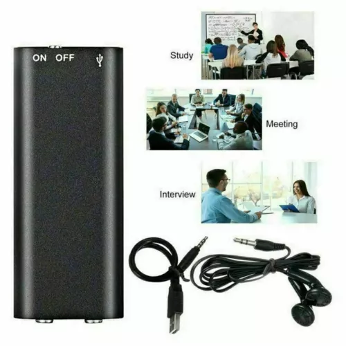 32 GB ultradünner sprachgesteuerter Recorder Audio Tonaufnahmegerät MP3-Player UK - Bild 19 von 20