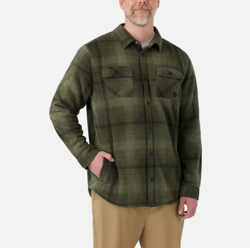 Voyager Men's Fleece Super Plush Shirt Jacket - Picture 3 of 13