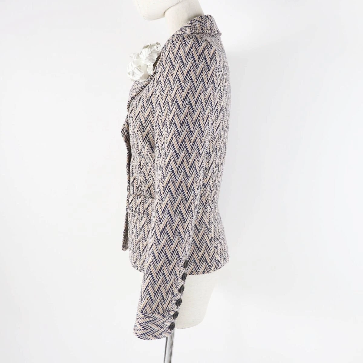 LOUIS VUITTON（LV） Giacca sartoriale LOUIS VUITTON Chevron righe fodera monogramma multi 36 Italia