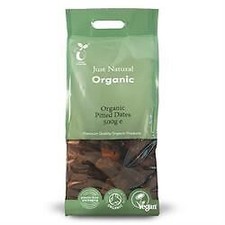 Just Natural Organic | Organic Pitted Dates 500g | 2 x 500g 12.80 per kilo