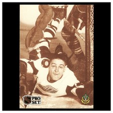 Terry Sawchuk #343 1991-92 Pro Set French Detroit Red Wings Hockey Card NHL