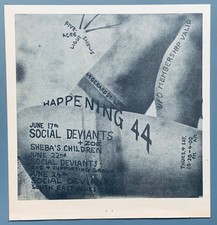 THE DEVIANTS 1967 de colección anuncio impreso concierto sucediendo 44 Mick Farren Psych