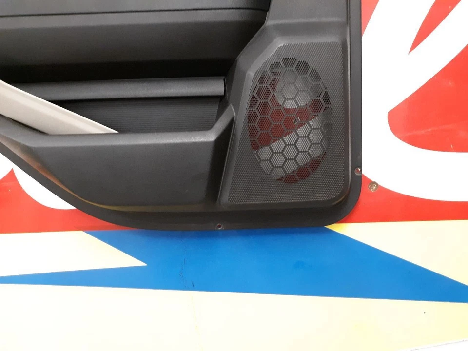 13 RAM 3500 LEFT DRIVERS Door Trim Panel Rear LARAMIE BLACK - Image 2 of 4