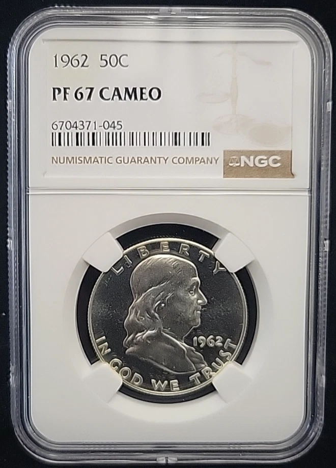 (プルーフ PR67)アメリカ合衆国　フランクリン　ハーフダラー銀貨　1962 プルーフ PR67)アメリカ合衆国 フランクリン ハーフダラー銀貨 1962