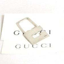 Auth Vintage Gucci Sterling Silver 925 Key Ring Bag Charm Made in Italy 084 0119