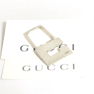 Auth Vintage Gucci Sterling Silver 925 Key Ring Bag Charm Made in Italy 084 0119