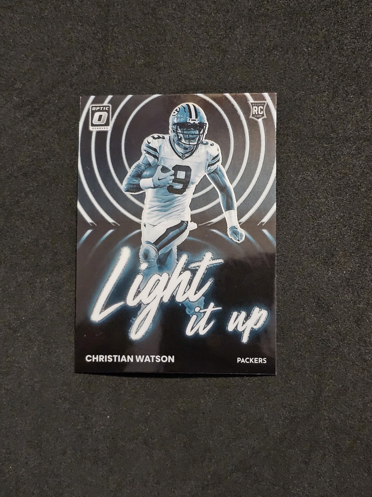 2022 Donruss Optic #LU-17 Christian Watson Light it Up RC Rookie Packers