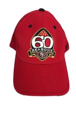 San Francisco 49ers 60th season 1946 to 2006 snapback Reebok large hat, red  