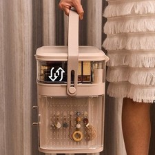 Makeup Organizer with Holder Cosmetic Organizer with Mirror and Drawers NEW