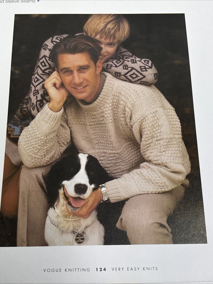 Textured Pullover Adult Sizes Knitting Pattern Pages From Book - Image 2 of 4