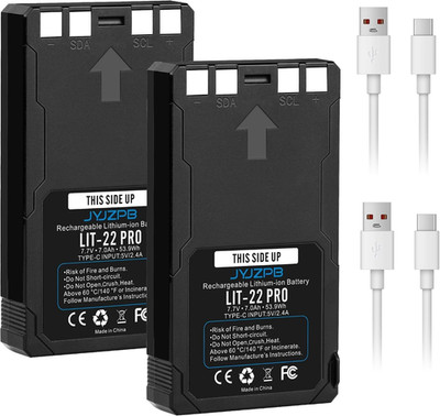 2-Pack 7000mAh LIT-22 Battery for SPYPOINT Flex M/S Plus G-36 USB-C Fast Charger