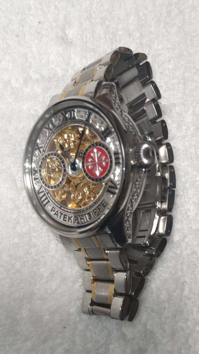 Reloj Hombre inspirado en un Reloj Bolsillo Patek Philippe. 48 mm / Mecánico