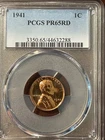 1941 1¢ PCGS PR65RD Proof Lincoln Cent RED -FREE SHIPPING-