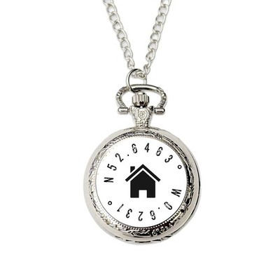 Personalised Coordinates Pocket Watch New Home First Home Location Gift