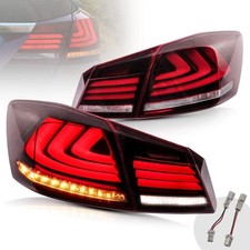 VLAND LED Tail Lights For Honda Accord 9th Gen Sedan 2013 2014 2015 with Ambe...