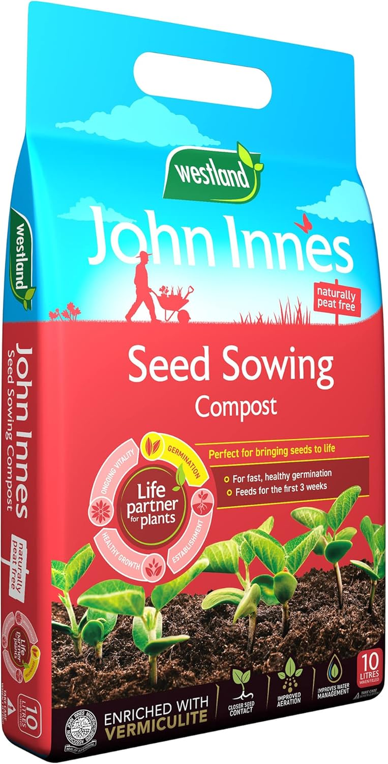 Westland John Innes Peat Free Seed Sowing Compost 10L